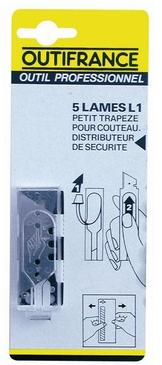 LAME TRAPEZE POUR COUTEAU - 50MM - BLISTER