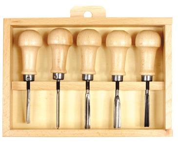 GOUGES DE SCULPTEUR - COFFRET 5 PIECES