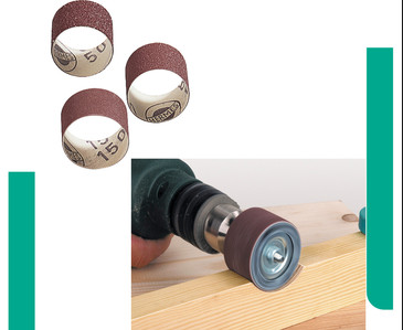 BANDE ABRASIVE - Ø 45 MM - PAQUET 3 PIECES