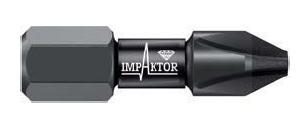 EMBOUT DE VISSAGE  POUR VISSEUSE A CHOC - EMPREINTE POZI /PHILLIPS OU TORX - BLISTER
