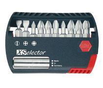 COFFRET D'EMBOUTS DE VISSAGE SELECTOR STANDARD - EMPREINTE POZI/PHILLIPS ET PLAT - BLISTER