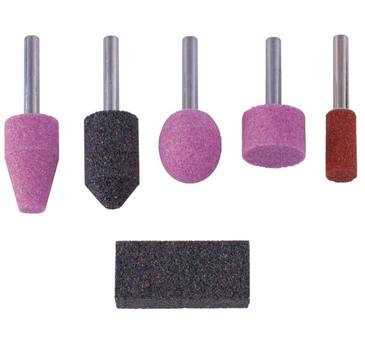 MEULES ABRASIVES SUR TIGE - 5 PIECES