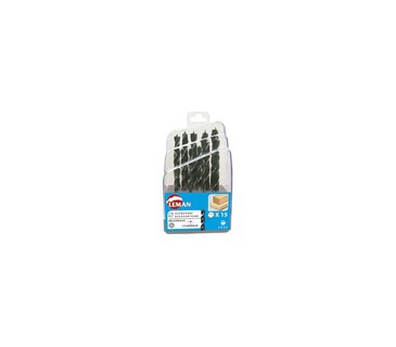 COFFRET PLASTIQUE MECHES HSS HELICOIDALES - HTGI - 15 PIECES 