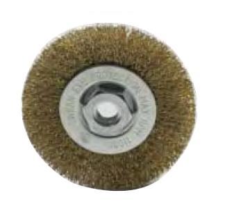 BROSSE CIRCULAIRE ACIER LAITONNE POUR MEULEUSE ET TOURET