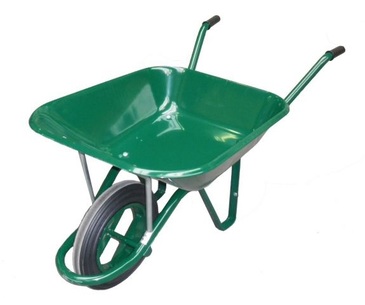 BROUETTE 90L CUVE VERTE - ROUE GONFLABLE OU INCREVABLE