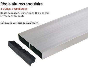 RÈGLE RECTANGULAIRE - ALUMINIUM 