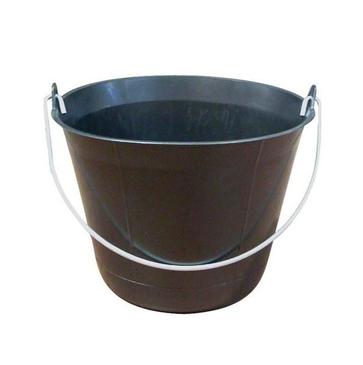 SEAU - PLASTIQUE POLYETHYLENE NOIR - 11 OU 13L