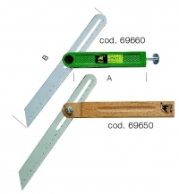 FAUSSE EQUERRE REGLABLE - ALUMINIUM - 250MM 