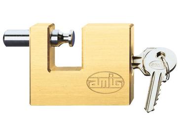 CADENAS RECTANGULAIRE S'ENTROUVRANT - LAITON - 90X60MM