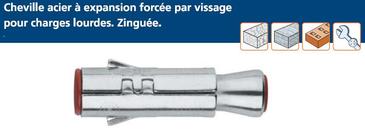 CHEVILLE DOUILLE - INOX A2 