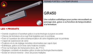 FERME PORTE GR450 A BRAS ANTI-VANDALISME - ALUMINIUM - 80 KG 