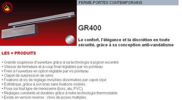 FERME PORTE GR3400 A BRAS ANTI-VANDALISME - ALUMINIUM - 80 KG