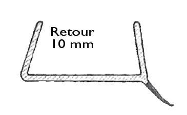 PROFIL JOINT POUR PLINTHE BOIS - L 2.6M - TRANSPARENT 