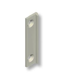 GACHE POUR FERMETURE DE PORTE COULISSANTE EN APPLIQUE 92MM - BLANC