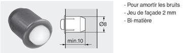 BUTÉE AMORTISSEUR - 8 MM