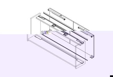 SYSTEME DUO COMPLET POUR PORTE ALIGNE MEUBLE 655-705