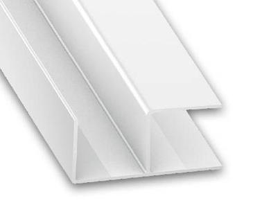 PROFIL DE JONCTION POUR PANNEAU - PVC BLANC - 18MM - L 2.6M