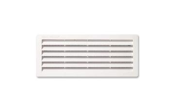 GRILLE VENTILATION RECTANGULAIRE AVEC MOUSTIQUAIRE A ENCASTRER - PLASTIQUE 