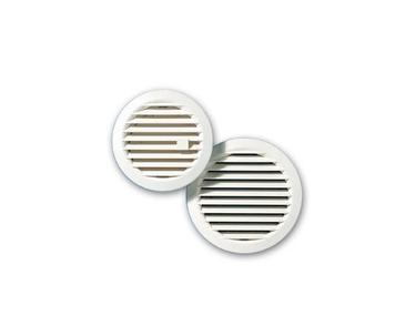 GRILLE VENTILATION RONDE FIXE OU REGLABLE A CLIPSER - PLASTIQUE BLANC