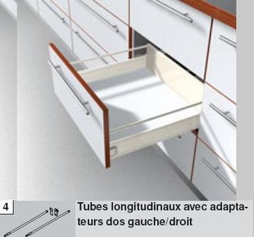 SYSTEME METABOX - TUBE BLANC POUR TIROIR