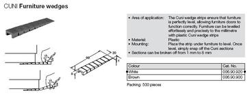 CALE MONTAGE PLASTIQUE SECTIONNABLE 20X99