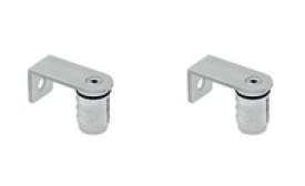 SUPPORTS D'EXTREMITES DROITS POUR TUBE DE POIGNÉE MODULAIRE - PAIRE - INOX