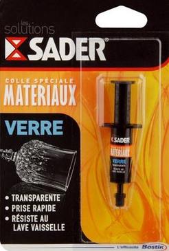 COLLE POUR VERRE - SERINGUE 2ML - BLISTER