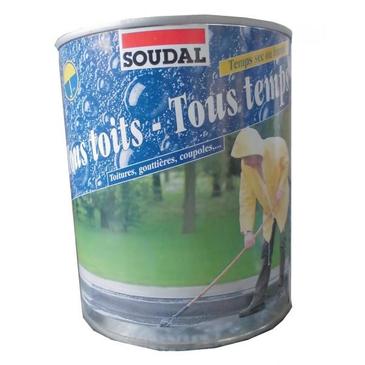 ENDUIT D'ETANCHEITE TOITURE - NOIR/GRIS - 4L