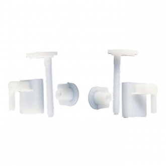 Fixation pour abattant wc plastique premier - blister 2 pieces -  Quincaillerie Calédonienne