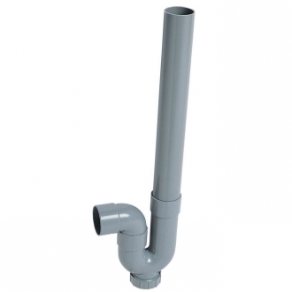 SIPHON DE MACHINE A LAVER SIMPLE SORTIE HORIZONTALE - PVC