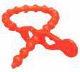 COLLIER ELECTRICIEN A CLIP ROUGE L300MM