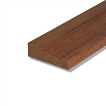 CHAMBRANLE - 2400 X 34 X 10 MM - BOIS ROUGE