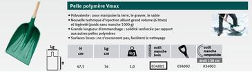 PELLE POLYMERE VMAX - MANCHE BOIS