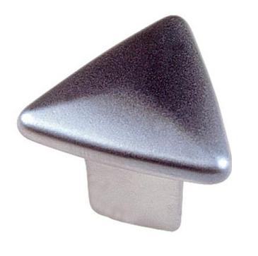 BOUTON TRIANGLE - D 30MM - ZAMAC CHROME MAT 