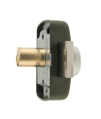 CENTRALE BRICO Verrou bouton/cylindre, 40 mm, diam 23, 5 goupilles pas cher  