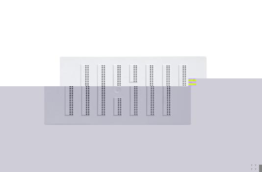 Grille ventilation a persiennes rectangulaire avec moustiquaire en applique  - plastique blanc - Quincaillerie Calédonienne