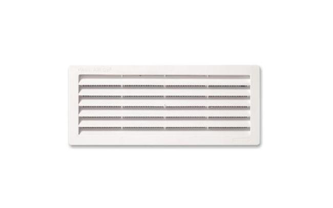 Grille ventilation rectangulaire avec moustiquaire a encastrer - plastique  - Quincaillerie Calédonienne