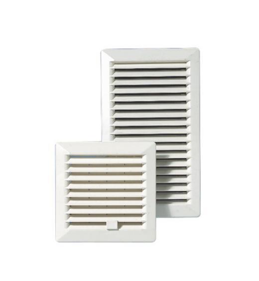 Grille ventilation carree / rectangulaire fixe ou reglable a clipser -  plastique blanc - Quincaillerie Calédonienne