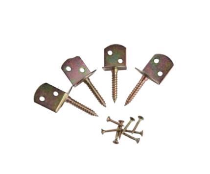 Fixation pour panneau grillage par 4 pcs