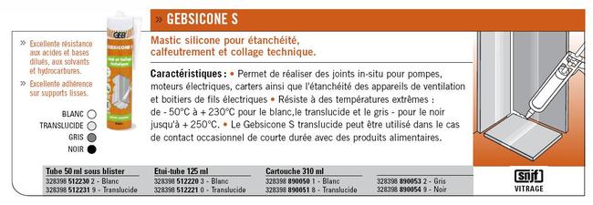 Joint silicone noir d'étanchéité en cartouche - Tube de 310 ml.