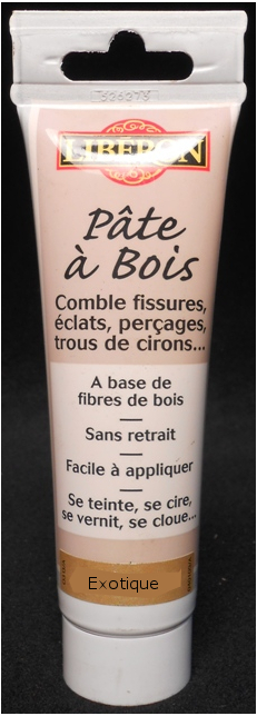 Pate à bois - tube 80ml ou 50g - Quincaillerie Calédonienne