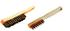 Brosse metallique - acier laitonne a manche bois