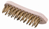 Brosse metallique fil rond - sans manche - 5 rangs