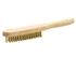 Brosse metallique a main l 290mm - manche bois 