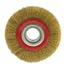 Brosse circulaire pour touret a meuler - acier laitonne