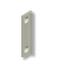 Gache pour fermeture de porte coulissante en applique 92mm - blanc