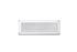 Grille ventilation a persiennes rectangulaire avec moustiquaire en applique - plastique blanc