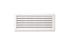 Grille ventilation rectangulaire avec moustiquaire a encastrer - plastique 