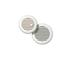 Grille ventilation ronde fixe ou reglable a clipser - plastique blanc