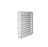 Grille ventilation pour extracteur - d 100mm - plastique blanc 